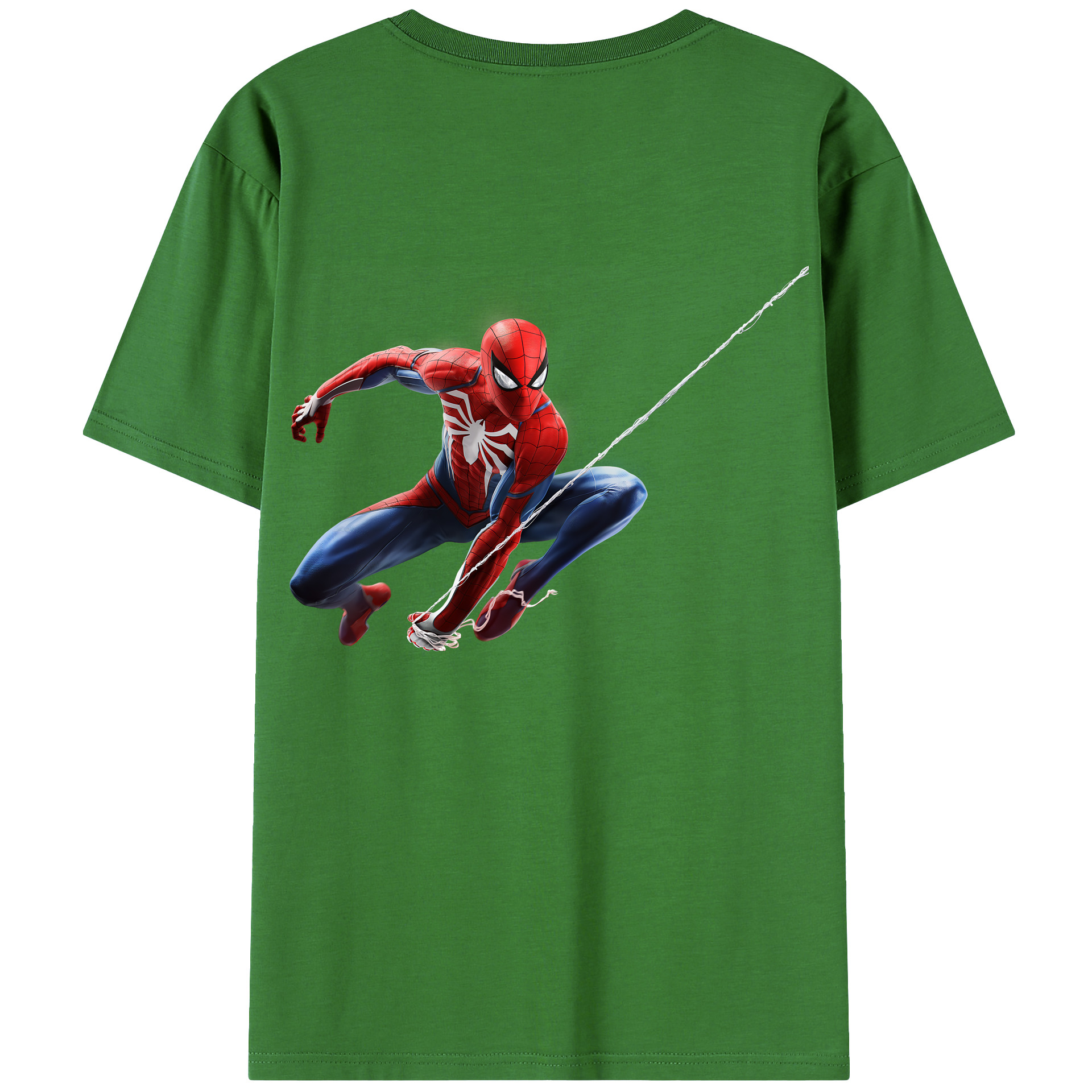 （画像用） Spider Man スパイダーマン レディース半袖Tシャツ(バックプリント)